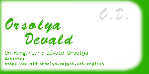 orsolya devald business card