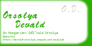 orsolya devald business card